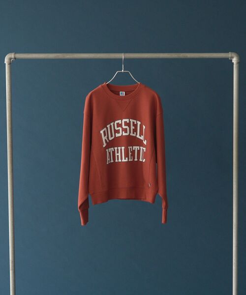 AMERICAN HOLIC(アメリカンホリック)の「【RUSSELL】ロゴ裏毛スウェット(スウェット・レディース・杢グレー/グリーン/ブラウン/レッド/ネイビー・FREE)」の11枚目の写真