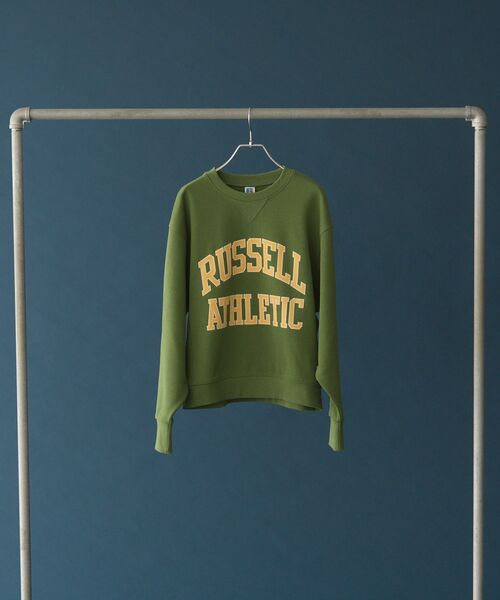 AMERICAN HOLIC(アメリカンホリック)の「【RUSSELL】ロゴ裏毛スウェット(スウェット・レディース・杢グレー/グリーン/ブラウン/レッド/ネイビー・FREE)」の13枚目の写真