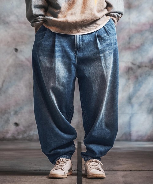 GLIMCLAP(グリムクラップ)の「mp15501-Hem-Facing Detail Jeans デニムパンツ(212-056-gla-cg)(デニムパンツ・メンズ・コバルトブルー/インディゴブルー・L/M/S)」の3枚目の写真