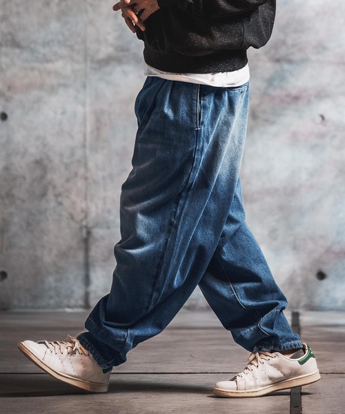 GLIMCLAP(グリムクラップ)の「mp15501-Hem-Facing Detail Jeans デニムパンツ(212-056-gla-cg)(デニムパンツ・メンズ・コバルトブルー/インディゴブルー・L/M/S)」の5枚目の写真