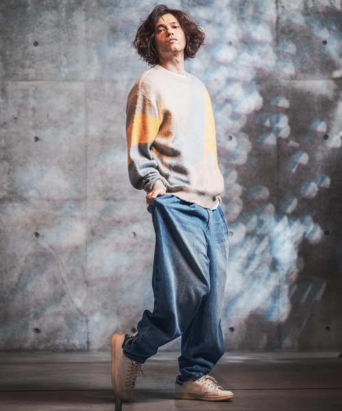 GLIMCLAP(グリムクラップ)の「mp15501-Hem-Facing Detail Jeans デニムパンツ(212-056-gla-cg)(デニムパンツ・メンズ・コバルトブルー/インディゴブルー・L/M/S)」の7枚目の写真