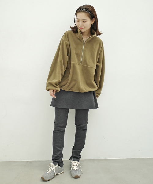 ONIT(オニット)の「Plus by ONIT/オニット SLOBE別注 レギンススカートセット 26AW-SL04 【洗濯機使用可能】(その他パンツ・レディース・ブラック/ライトグレー・FREE)」の20枚目の写真
