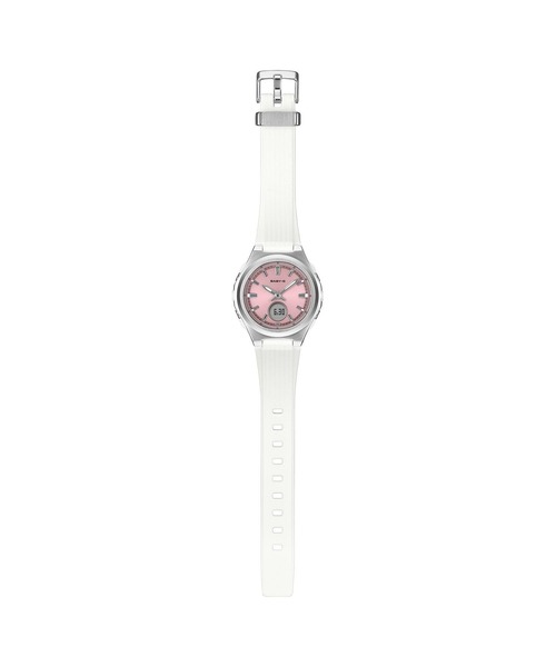 BABY-G(ベイビージー)の「BGA-300シリーズ / 電波ソーラー / BGA-3000-7AJF(アナログ腕時計・レディース・ホワイト×ピンク・FREE)」の2枚目の写真