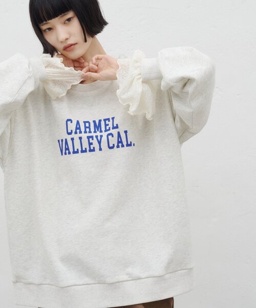 CIAOPANIC TYPY(チャオパニックティピー)の「ZOZO限定カレッジロゴプリントロングスウェット(Tシャツ/カットソー・レディース・レッド/オフホワイト/グリーン/グレー・ONE SIZE)」の2枚目の写真