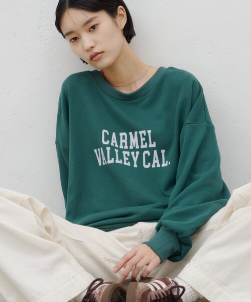 CIAOPANIC TYPY(チャオパニックティピー)の「ZOZO限定カレッジロゴプリントロングスウェット(Tシャツ/カットソー・レディース・レッド/オフホワイト/グリーン/グレー・ONE SIZE)」の3枚目の写真