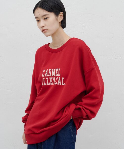 CIAOPANIC TYPY(チャオパニックティピー)の「ZOZO限定カレッジロゴプリントロングスウェット(Tシャツ/カットソー・レディース・レッド/オフホワイト/グリーン/グレー・ONE SIZE)」の18枚目の写真