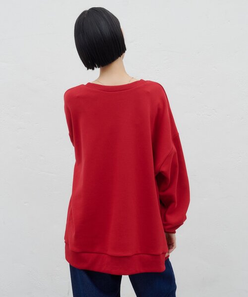 CIAOPANIC TYPY(チャオパニックティピー)の「ZOZO限定カレッジロゴプリントロングスウェット(Tシャツ/カットソー・レディース・レッド/オフホワイト/グリーン/グレー・ONE SIZE)」の16枚目の写真