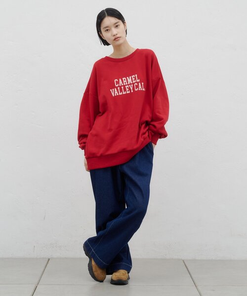 CIAOPANIC TYPY(チャオパニックティピー)の「ZOZO限定カレッジロゴプリントロングスウェット(Tシャツ/カットソー・レディース・レッド/オフホワイト/グリーン/グレー・ONE SIZE)」の15枚目の写真