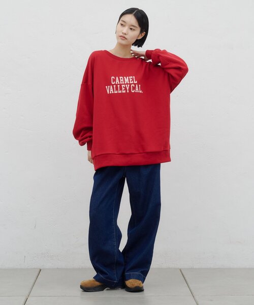 CIAOPANIC TYPY(チャオパニックティピー)の「ZOZO限定カレッジロゴプリントロングスウェット(Tシャツ/カットソー・レディース・レッド/オフホワイト/グリーン/グレー・ONE SIZE)」の14枚目の写真