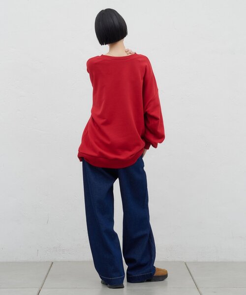 CIAOPANIC TYPY(チャオパニックティピー)の「ZOZO限定カレッジロゴプリントロングスウェット(Tシャツ/カットソー・レディース・レッド/オフホワイト/グリーン/グレー・ONE SIZE)」の12枚目の写真