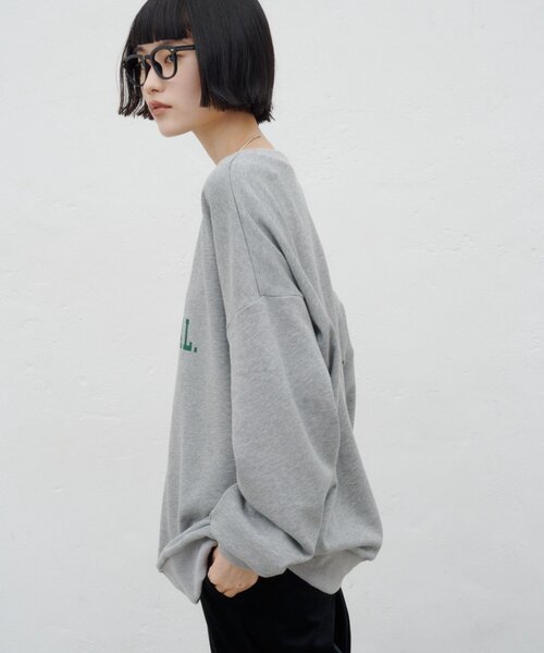 CIAOPANIC TYPY(チャオパニックティピー)の「ZOZO限定カレッジロゴプリントロングスウェット(Tシャツ/カットソー・レディース・レッド/オフホワイト/グリーン/グレー・ONE SIZE)」の9枚目の写真