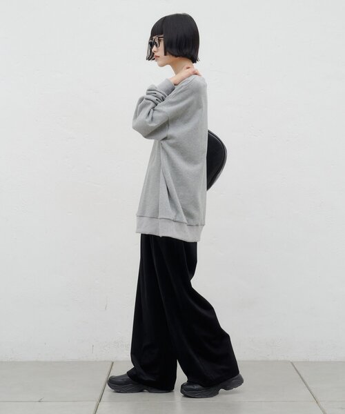 CIAOPANIC TYPY(チャオパニックティピー)の「ZOZO限定カレッジロゴプリントロングスウェット(Tシャツ/カットソー・レディース・レッド/オフホワイト/グリーン/グレー・ONE SIZE)」の6枚目の写真