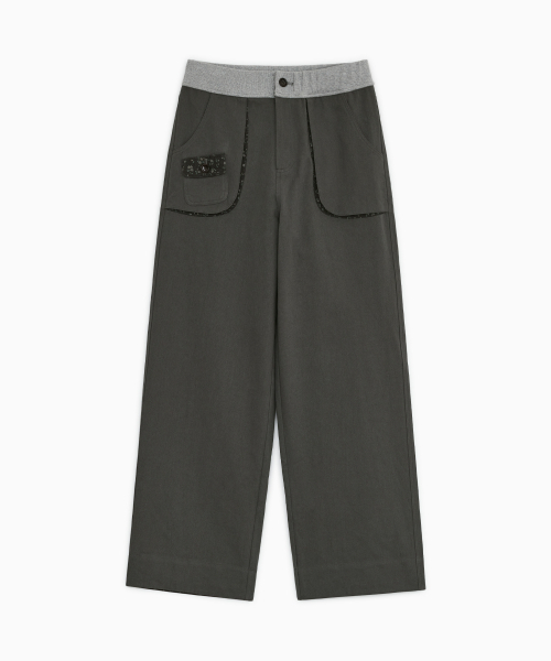 OHESHIO（オヘシオ）の「FLORAL BINDING BANDING PANTS, KHAKI（その他パンツ・レディース・その他・FREE）」の8枚目の写真