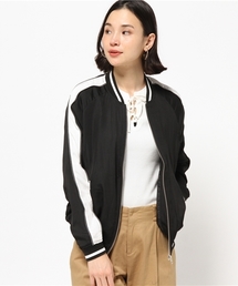 VENCEEXCHANGE | 袖切替サテンスカジャン        (スカジャン)