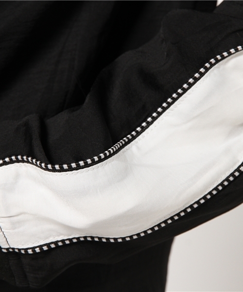 VENCEEXCHANGE(ヴァンスエクスチェンジ)の「袖切替サテンスカジャン (スカジャン・レディース・ブラック/ライトピンク・MEDIUM)」の10枚目の写真