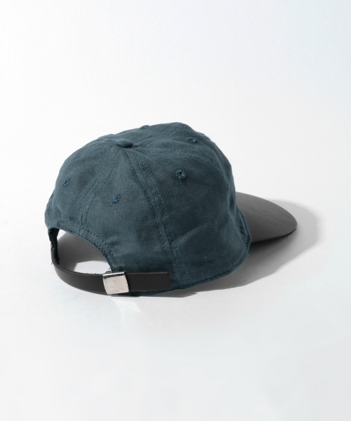 ALEX CRANE Sun Baseball Cap　つばレザー　リネン Alex Crane Sun Baseball Cap Brim Leather Linen | eBay