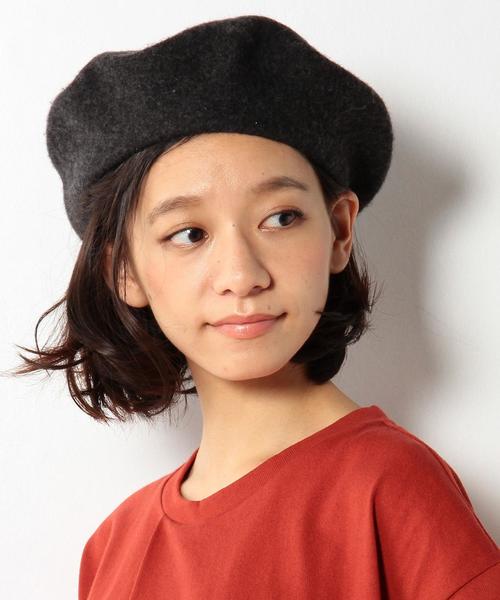 coen（コーエン）の「カラーベレー(ネイビー　ダークグレー ⇒ WEB限定カラー）（ハンチング/ベレー帽・レディース・ブラック/グレー/ダークグレー/ベージュ/ネイビー・FREE）」の13枚目の写真