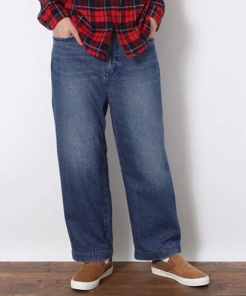 RAGEBLUE(レイジブルー)の「<コーンミルズ社製デニム使用>ワイドアンクル5ポケ/727799(デニムパンツ・メンズ・ブルー/ネイビー・LARGE/MEDIUM)」の2枚目の写真