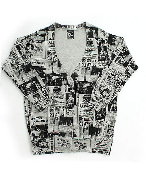 ヒステリックグラマー　ガウン　コート　ロングカーディガン　ローブ　総柄 ヒステリックグラマー ガウン コート ロングカーディガン ローブ 総柄