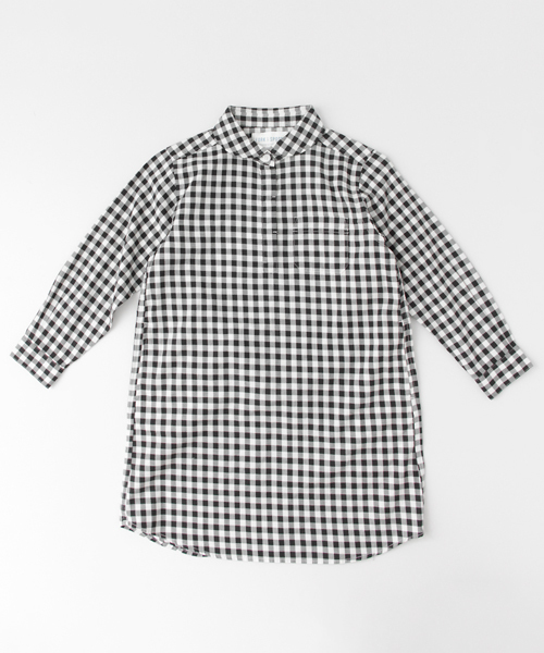 URBAN RESEARCH DOORS（アーバンリサーチドアーズ）の「FORK＆SPOON Gingham Pullover OP（ワンピース・キッズ・ブラック/グレー・135/120/90/105）」の2枚目の写真