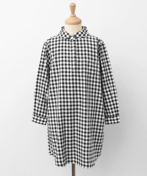 URBAN RESEARCH DOORS（アーバンリサーチドアーズ）の「FORK＆SPOON Gingham Pullover OP（ワンピース・キッズ・ブラック/グレー・135/120/90/105）」の3枚目の写真