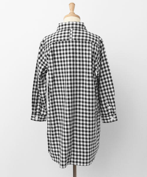 URBAN RESEARCH DOORS（アーバンリサーチドアーズ）の「FORK＆SPOON Gingham Pullover OP（ワンピース・キッズ・ブラック/グレー・135/120/90/105）」の5枚目の写真