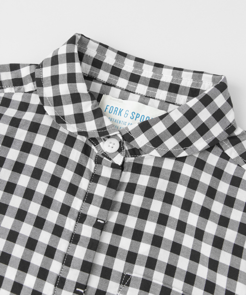 URBAN RESEARCH DOORS（アーバンリサーチドアーズ）の「FORK＆SPOON Gingham Pullover OP（ワンピース・キッズ・ブラック/グレー・135/120/90/105）」の6枚目の写真