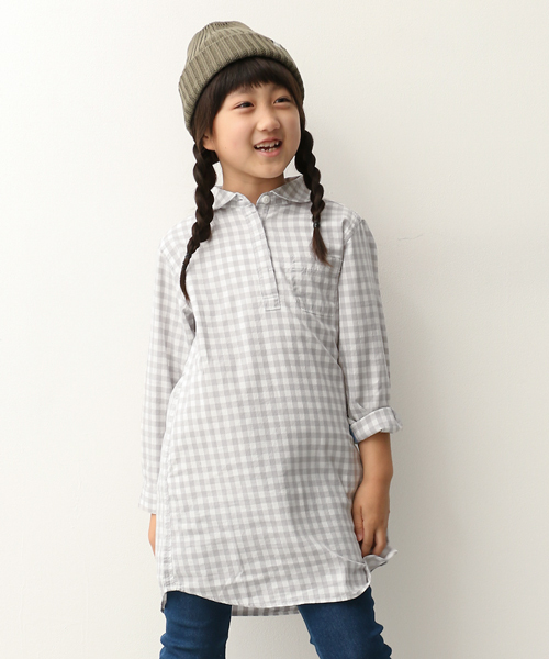 URBAN RESEARCH DOORS（アーバンリサーチドアーズ）の「FORK＆SPOON Gingham Pullover OP（ワンピース・キッズ・ブラック/グレー・135/120/90/105）」の21枚目の写真