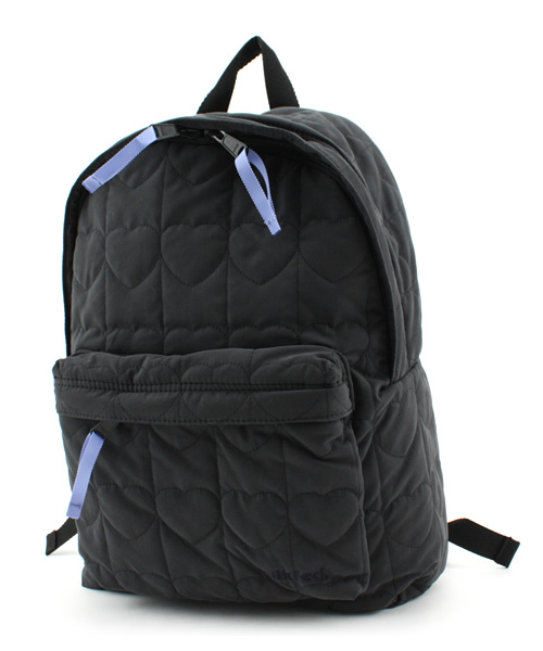 MILKFED.（ミルクフェド）の「HEART QUILTED DAY PACK（バックパック/リュック・レディース・ブラック/カーキ/パープル・ONE SIZE）」の2枚目の写真