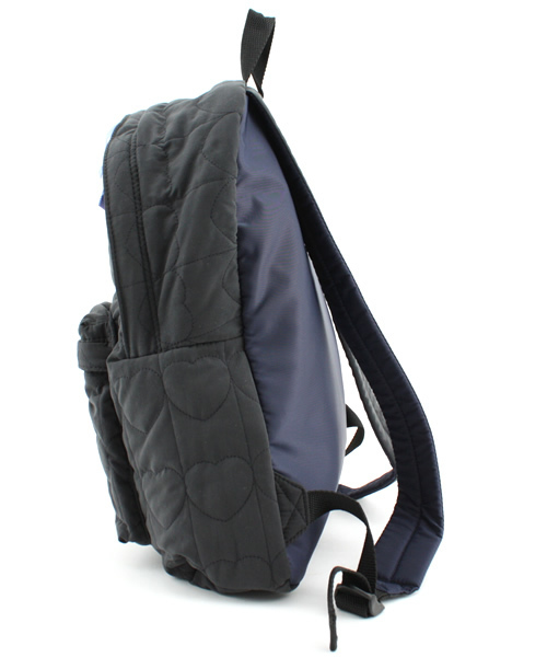 MILKFED.（ミルクフェド）の「HEART QUILTED DAY PACK（バックパック/リュック・レディース・ブラック/カーキ/パープル・ONE SIZE）」の4枚目の写真