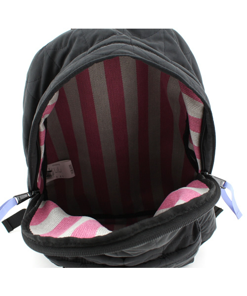 MILKFED.（ミルクフェド）の「HEART QUILTED DAY PACK（バックパック/リュック・レディース・ブラック/カーキ/パープル・ONE SIZE）」の8枚目の写真