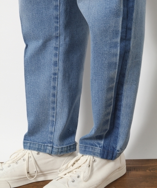 RAGEBLUE（レイジブルー）の「【コーンミルズ社製デニム使用】サイドラインワイドデニムパンツ/743427（デニムパンツ・メンズ・ブルー/グレー系その他・LARGE/MEDIUM）」の7枚目の写真