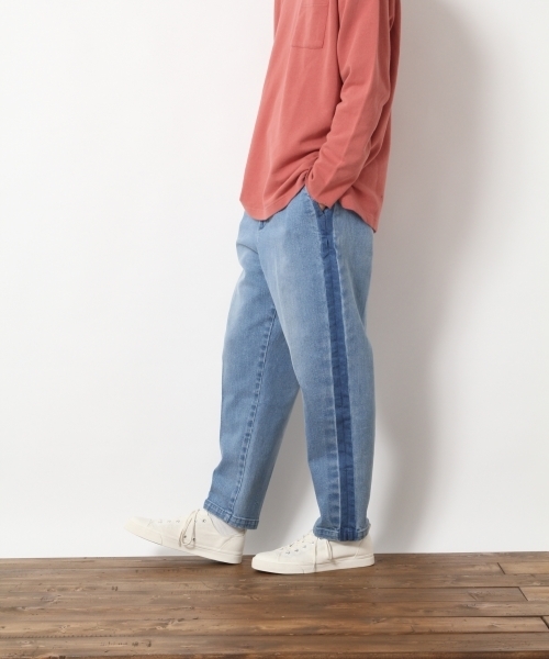 RAGEBLUE（レイジブルー）の「【コーンミルズ社製デニム使用】サイドラインワイドデニムパンツ/743427（デニムパンツ・メンズ・ブルー/グレー系その他・LARGE/MEDIUM）」の21枚目の写真