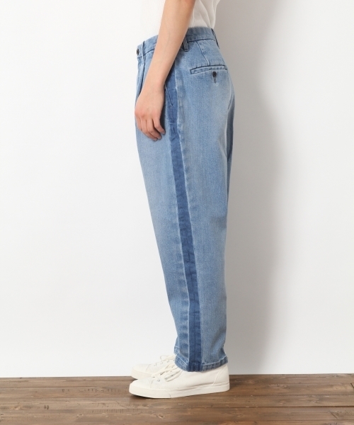 RAGEBLUE（レイジブルー）の「【コーンミルズ社製デニム使用】サイドラインワイドデニムパンツ/743427（デニムパンツ・メンズ・ブルー/グレー系その他・LARGE/MEDIUM）」の11枚目の写真