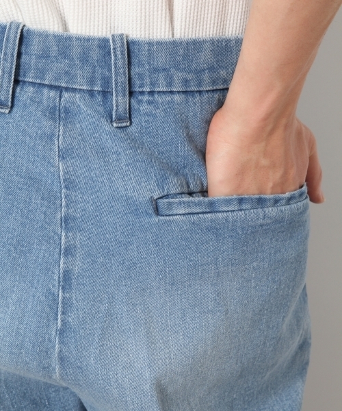 RAGEBLUE（レイジブルー）の「【コーンミルズ社製デニム使用】サイドラインワイドデニムパンツ/743427（デニムパンツ・メンズ・ブルー/グレー系その他・LARGE/MEDIUM）」の8枚目の写真