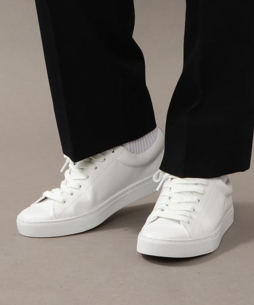 BEAUTY&YOUTH UNITED ARROWS(ビューティーアンドユースユナイテッドアローズ)の「BY レザー 7アイレット スニーカー ◆(スニーカー・メンズ・ホワイト/ブラック/ライム・10/7/8/9)」の6枚目の写真