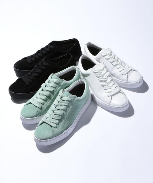 BEAUTY&YOUTH UNITED ARROWS(ビューティーアンドユースユナイテッドアローズ)の「BY レザー 7アイレット スニーカー ◆(スニーカー・メンズ・ホワイト/ブラック/ライム・10/7/8/9)」の5枚目の写真