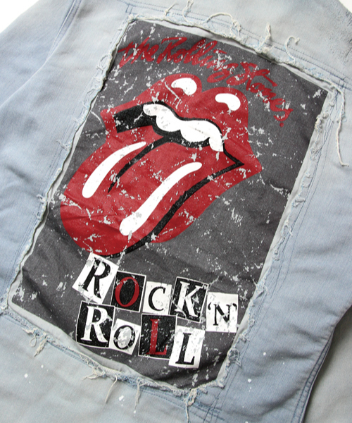 JACKROSE（ジャックローズ）の「The Rolling Stones　リメイクデニムウエスタンシャツ（シャツ/ブラウス・メンズ・サックスブルー・L/M/XL）」の4枚目の写真