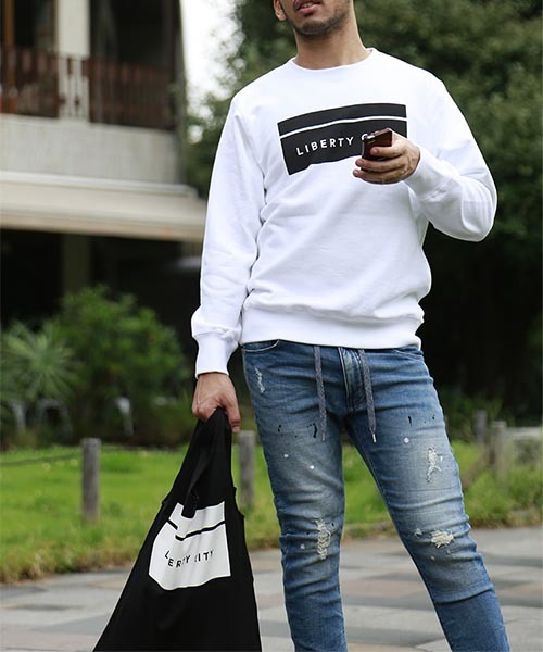 LIBERTY CITY（リバティシティ）の「【LIBERTY CITY/リバティーシティ】 [BOX LOGO] リバーシブル キャリアバッグ（トートバッグ・メンズ・ブラック・ONE SIZE）」の11枚目の写真