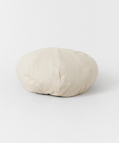 URBAN RESEARCH DOORS(アーバンリサーチドアーズ)の「リネンコットンベレー帽(ハンチング/ベレー帽・レディース・ライトベージュ/ブラック/ネイビー・ONE)」の1枚目の写真