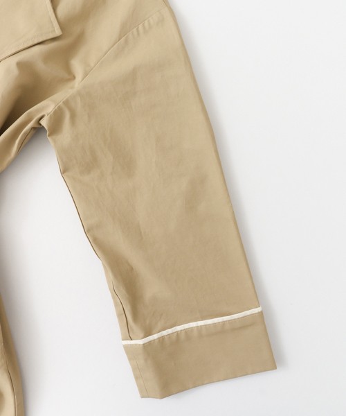 KBF+（ケービーエフプラス）の「KBF+ ノーカラーワイドカフスジャケット（その他アウター・レディース・グリーン/ベージュ/ライトベージュ・ONE）」の14枚目の写真