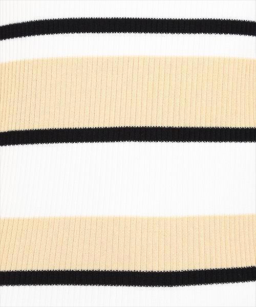 ADAM ET ROPE'(アダムエロペ)の「リブフリルスリーブドレス(ワンピース・レディース・キナリ/ダークオリーブ/イエロー系その他・FREE)」の14枚目の写真