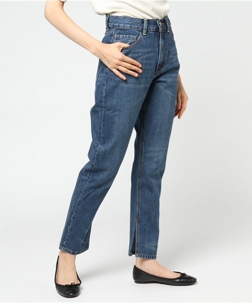 WEGO(ウィゴー)の「DISPARK/スリットストレートデニムパンツ(デニムパンツ・レディース・ブラック/ライトインディゴブルー/インディゴブルー・MEDIUM/LARGE)」の22枚目の写真