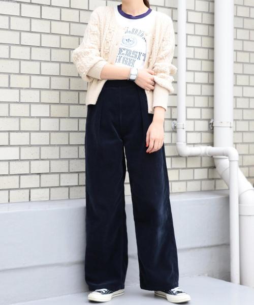 Another Edition（アナザーエディション）の「ケーブルポンポンカーディガン（カーディガン/ボレロ・レディース・ライム/ナチュラル・FREE）」の12枚目の写真