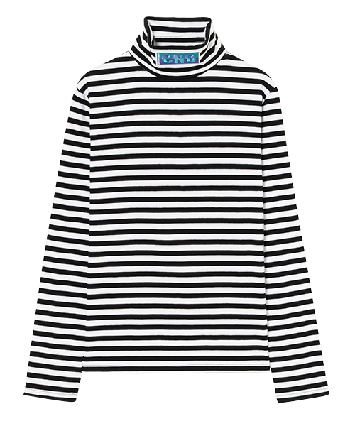Candy Stripper(キャンディストリッパー)の「CND TURTLE トップス(Tシャツ/カットソー・レディース・ブラック/ピンク/イエロー/オレンジ/ストライプ・2)」の5枚目の写真