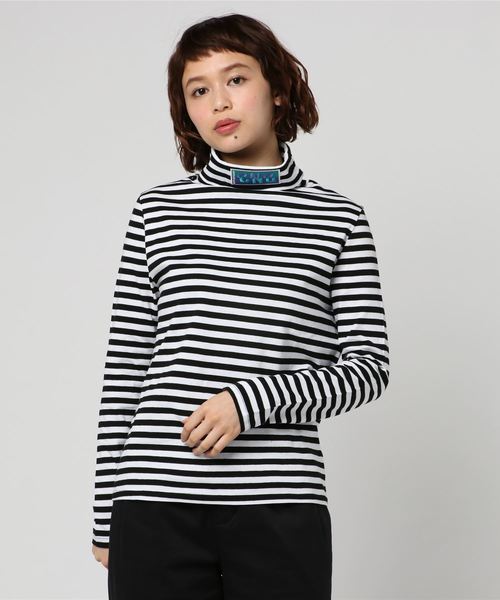 Candy Stripper(キャンディストリッパー)の「CND TURTLE トップス(Tシャツ/カットソー・レディース・ブラック/ピンク/イエロー/オレンジ/ストライプ・2)」の15枚目の写真