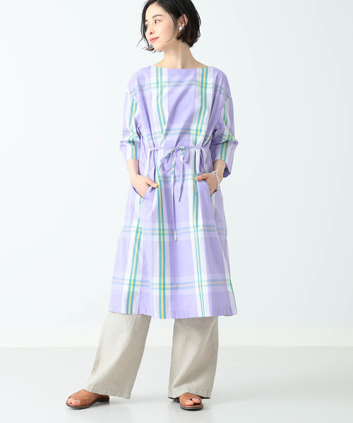 Beams Boy ビームスボーイ の Beams Boy ビッグタータン スモック ワンピース ワンピース Wear