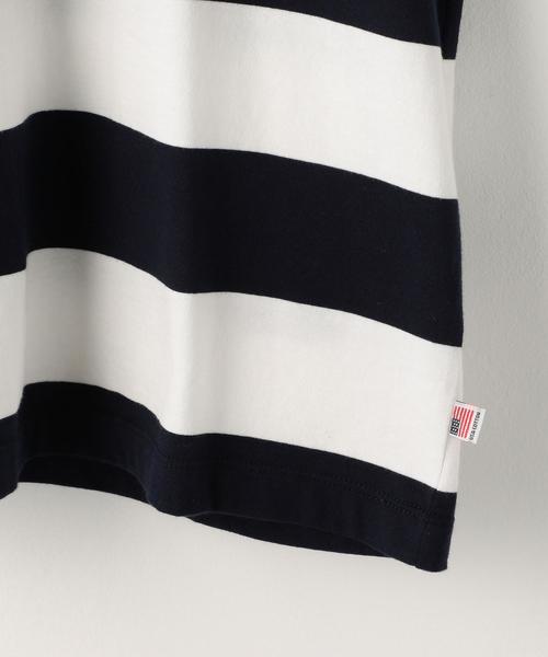 coen（コーエン）の「USAコットンフレンチスリーブボーダーカットソー（Tシャツ/カットソー・レディース・グリーン/ネイビー・FREE）」の16枚目の写真