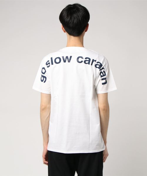 go slow caravan(ゴースローキャラバン)の「PALDIES/パルディーズ プリントTEE(Tシャツ/カットソー・メンズ・ホワイト/ブラック/ネイビー/オレンジ・MEDIUM/LARGE/X-LARGE)」の6枚目の写真