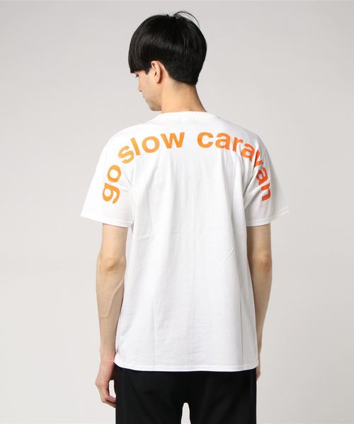 go slow caravan(ゴースローキャラバン)の「PALDIES/パルディーズ プリントTEE(Tシャツ/カットソー・メンズ・ホワイト/ブラック/ネイビー/オレンジ・MEDIUM/LARGE/X-LARGE)」の8枚目の写真